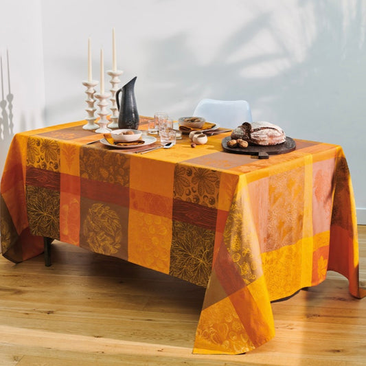 Mille Bois D'Automne Potiron Cotton Tablecloth