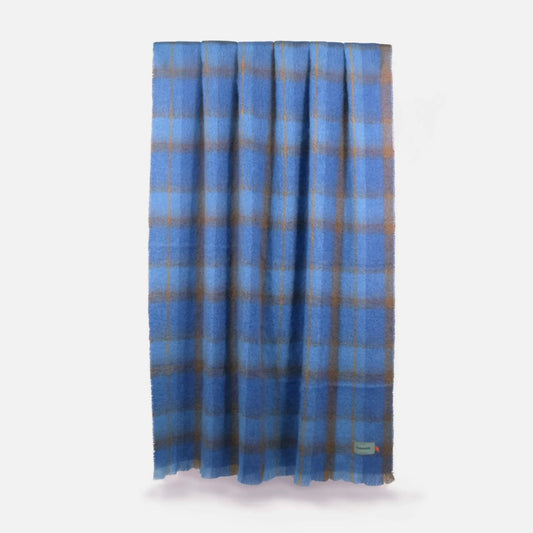 Cushendale Mohair Throw Blanket Small - Bluebird