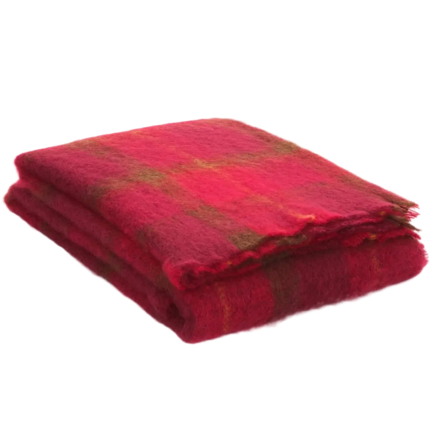 Cushendale Mohair Throw Blanket Small - Cranberry