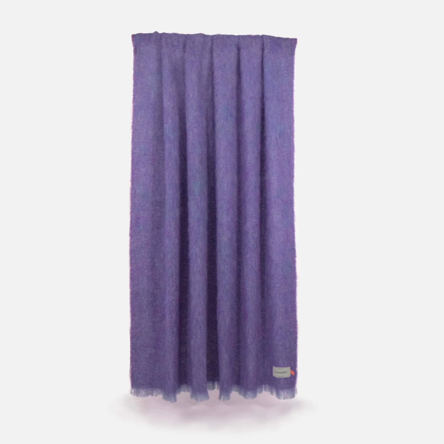 Aubergine Clash Drumin Mohair Small Throw