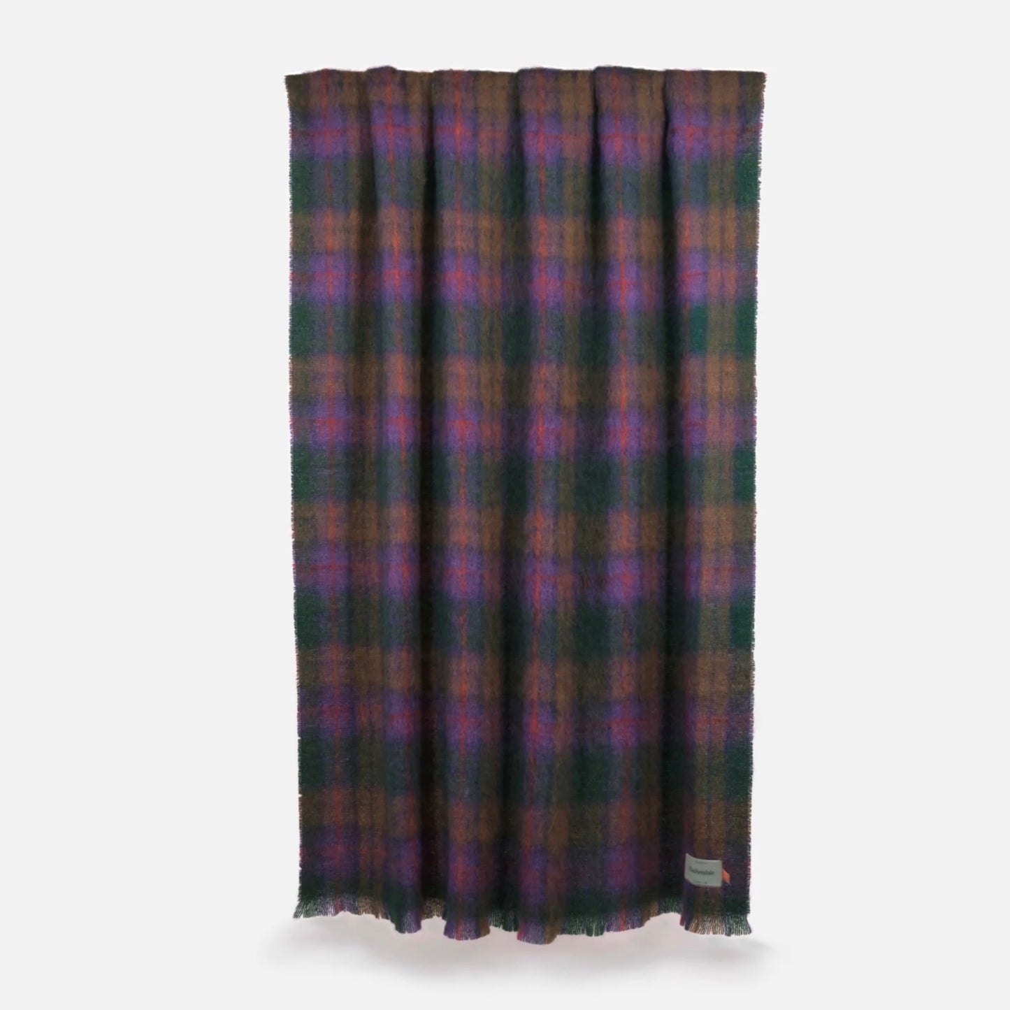 Cushendale Drumin Mohair Throw Blanket Large - Woodland