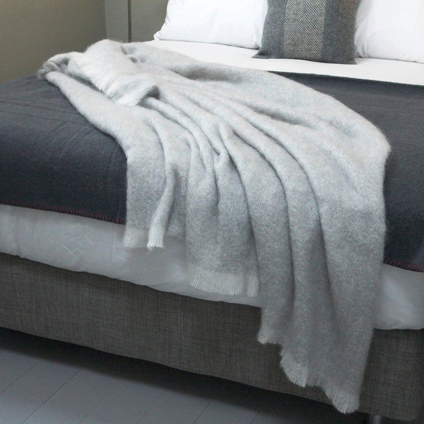 Cushendale Mooneen Mohair Throw Blanket Large - Owl