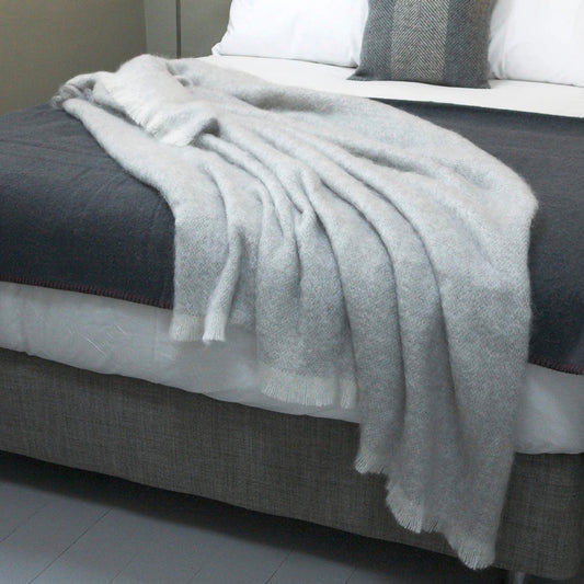 Cushendale Mooneen Mohair Throw Blanket Large - Owl