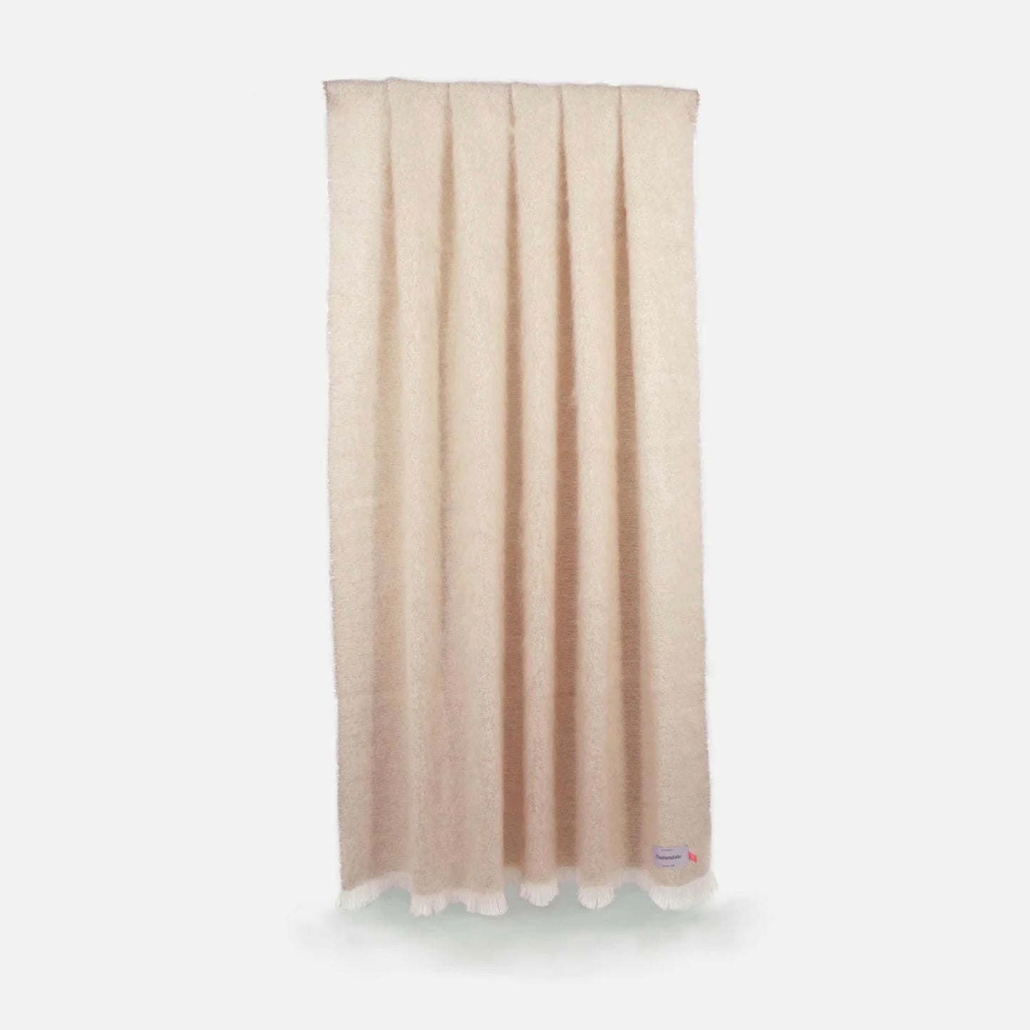 Cushendale Mooneen Mohair Throw Blanket Large - Fawn