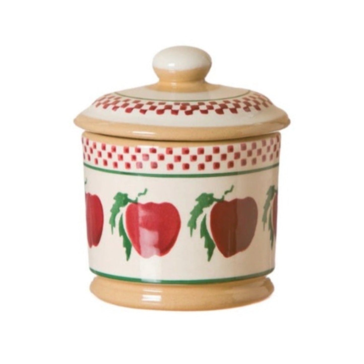 Apple Lidded Sugar Pot