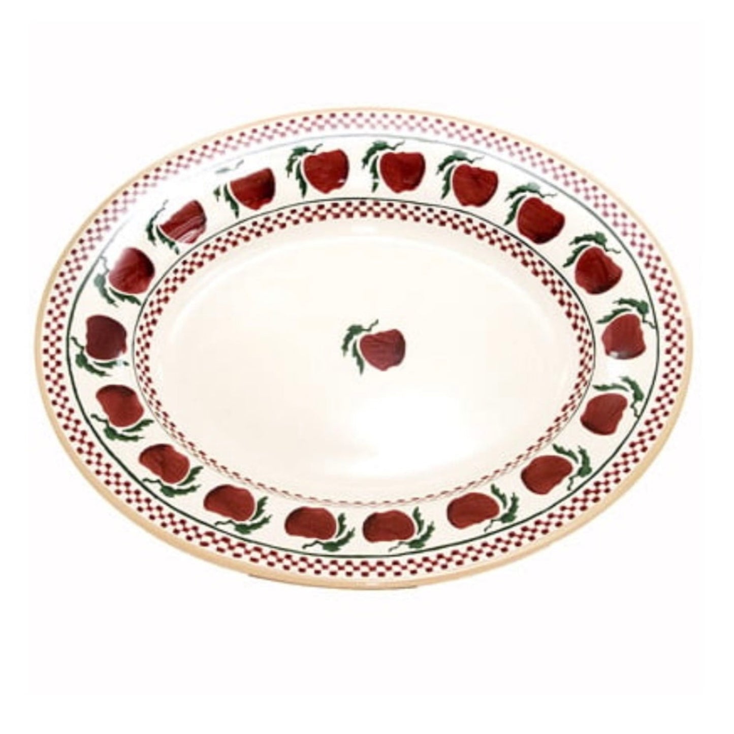 Apple Medium Oval Serving Dish, Retired