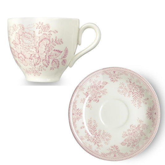 Pink Asiatic Pheasants Teacup & Saucer