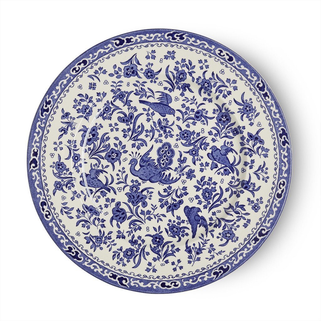 Blue Regal Peacock 10" Large Plate