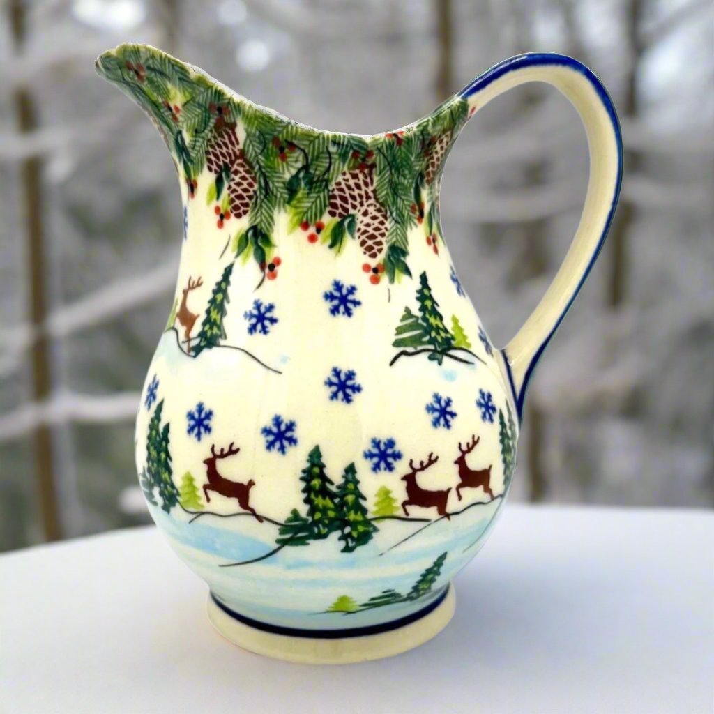 Polish Pottery - Winter Pitcher