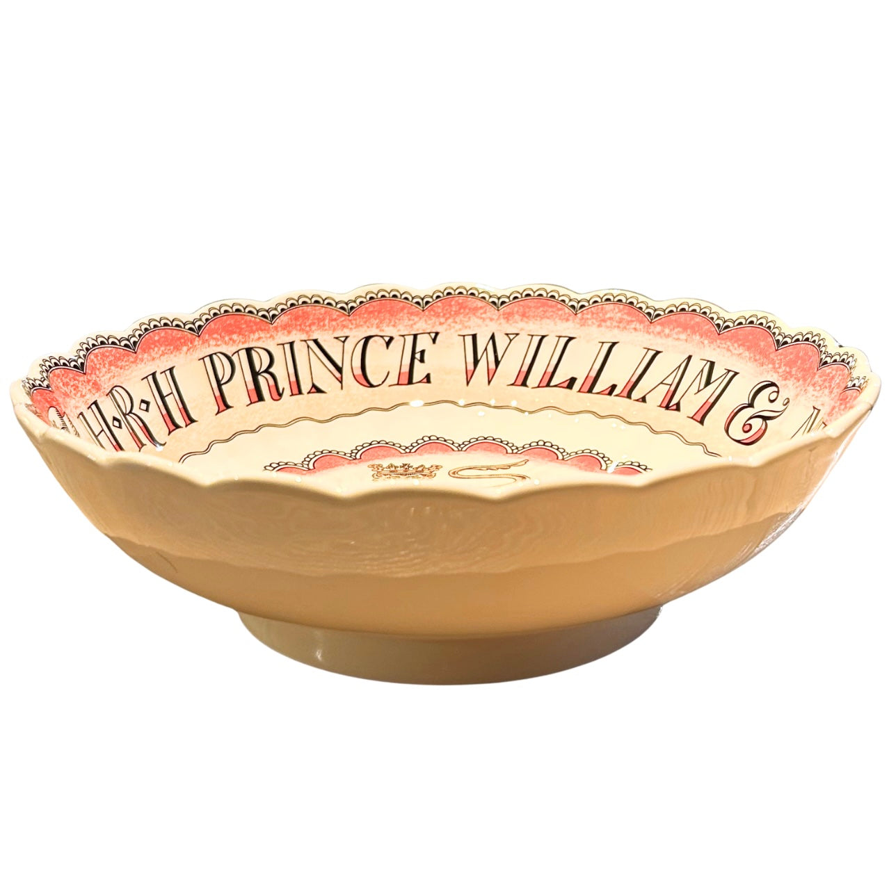 Emma Bridgewater Prince William and Miss Kate Large Scalloped Bowl