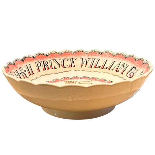 Emma Bridgewater Prince William and Miss Kate Large Scalloped Bowl