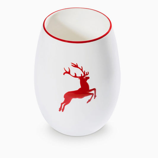 Red Deer Vase 8.3"