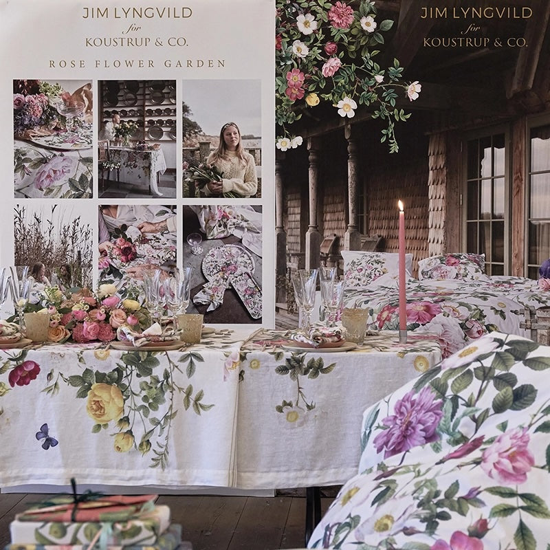 Koustrup & Co. Rose Flower Garden Tablecloth