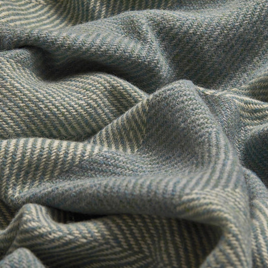 Sage Corran Irish Wool Large Throw