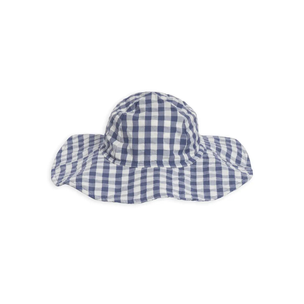 KENDI by Colored Organics Seersucker Sun Hat - Marino Gingham