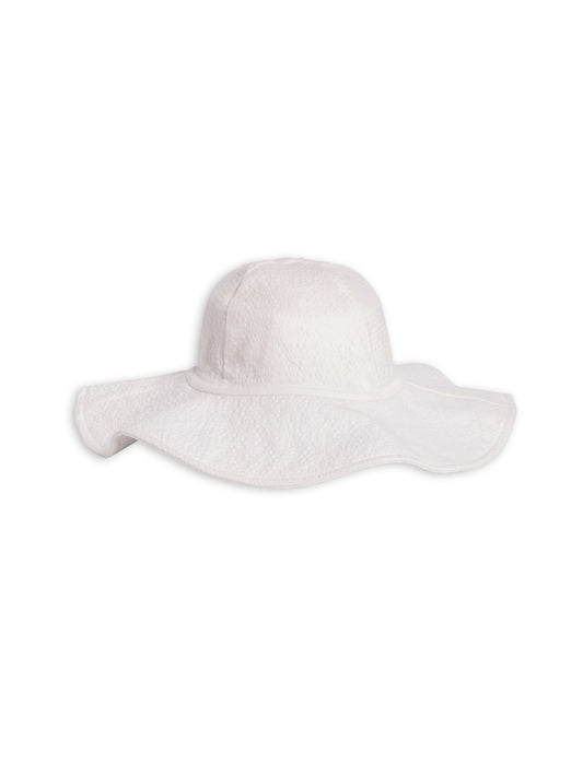 Colored Organics Seersucker Sun Hat - Coconut