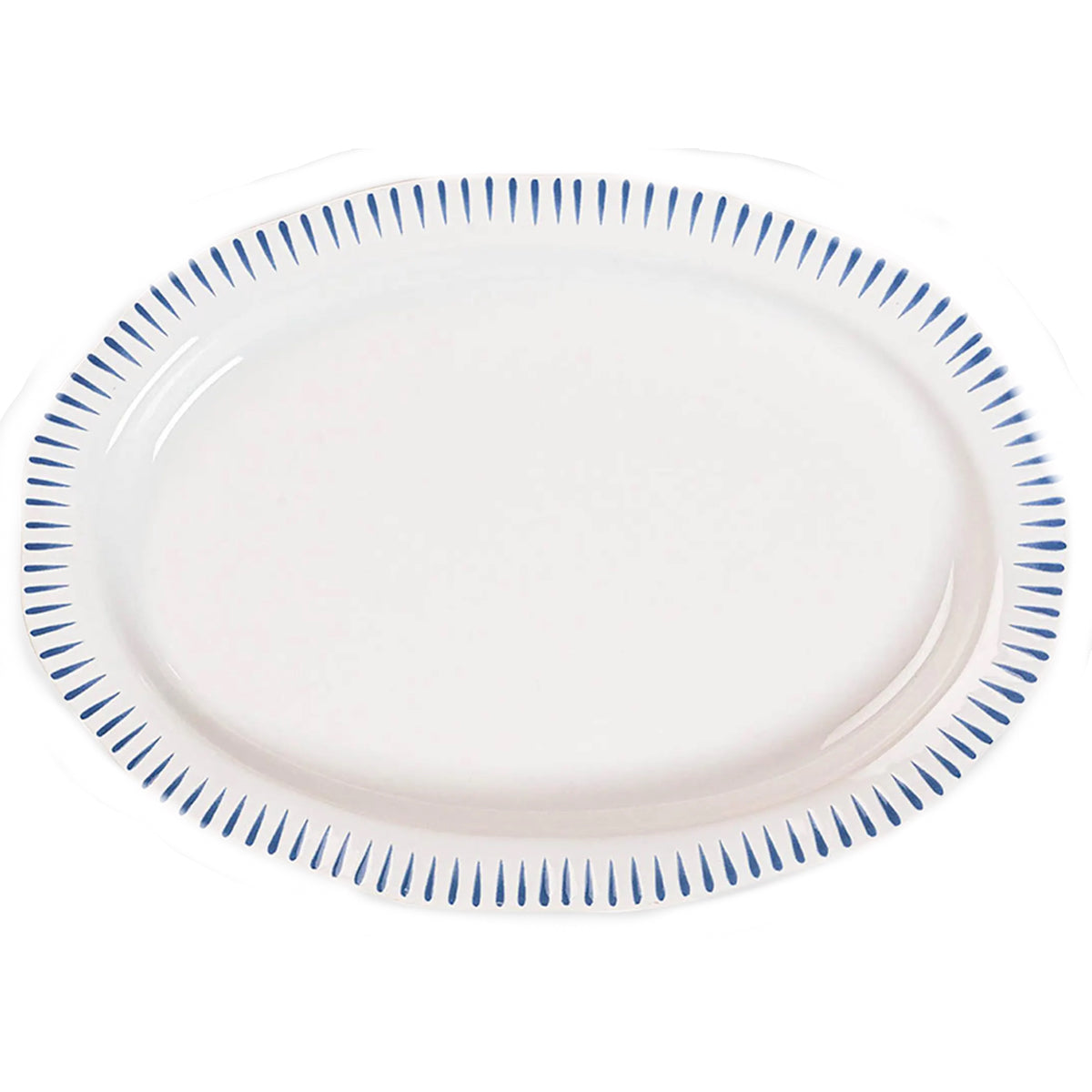 Juliska Sitio Stripe Serving Platter Delft Blue