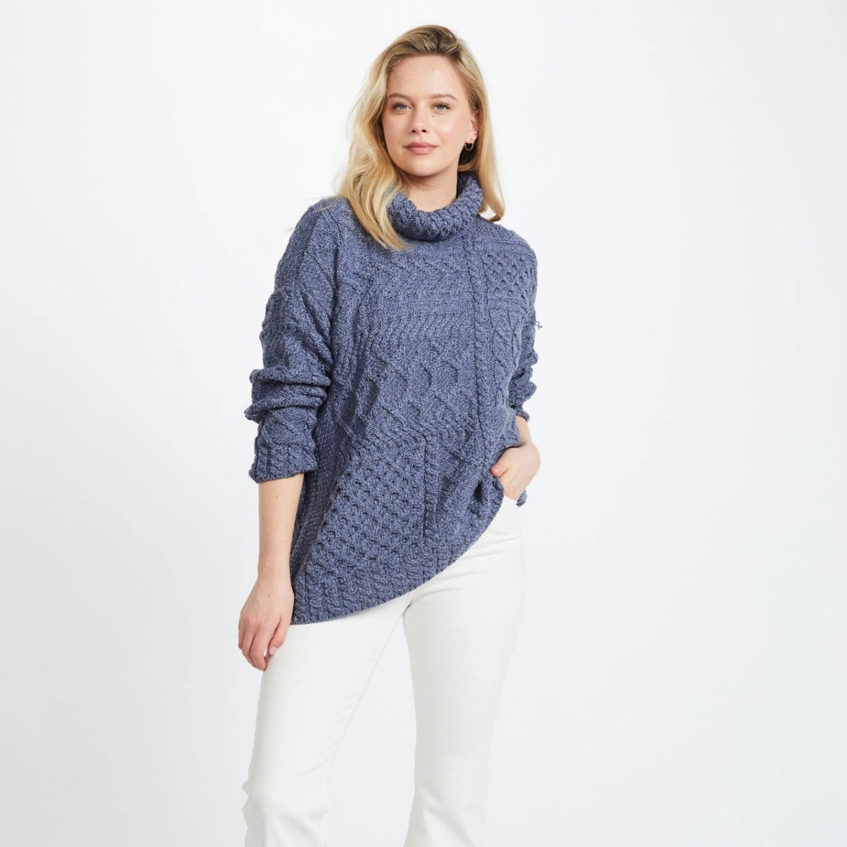 Skellig Oversized Sweater - Denim