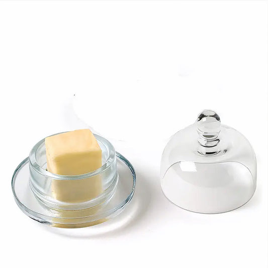 Glass Small 3inch Butter Dish