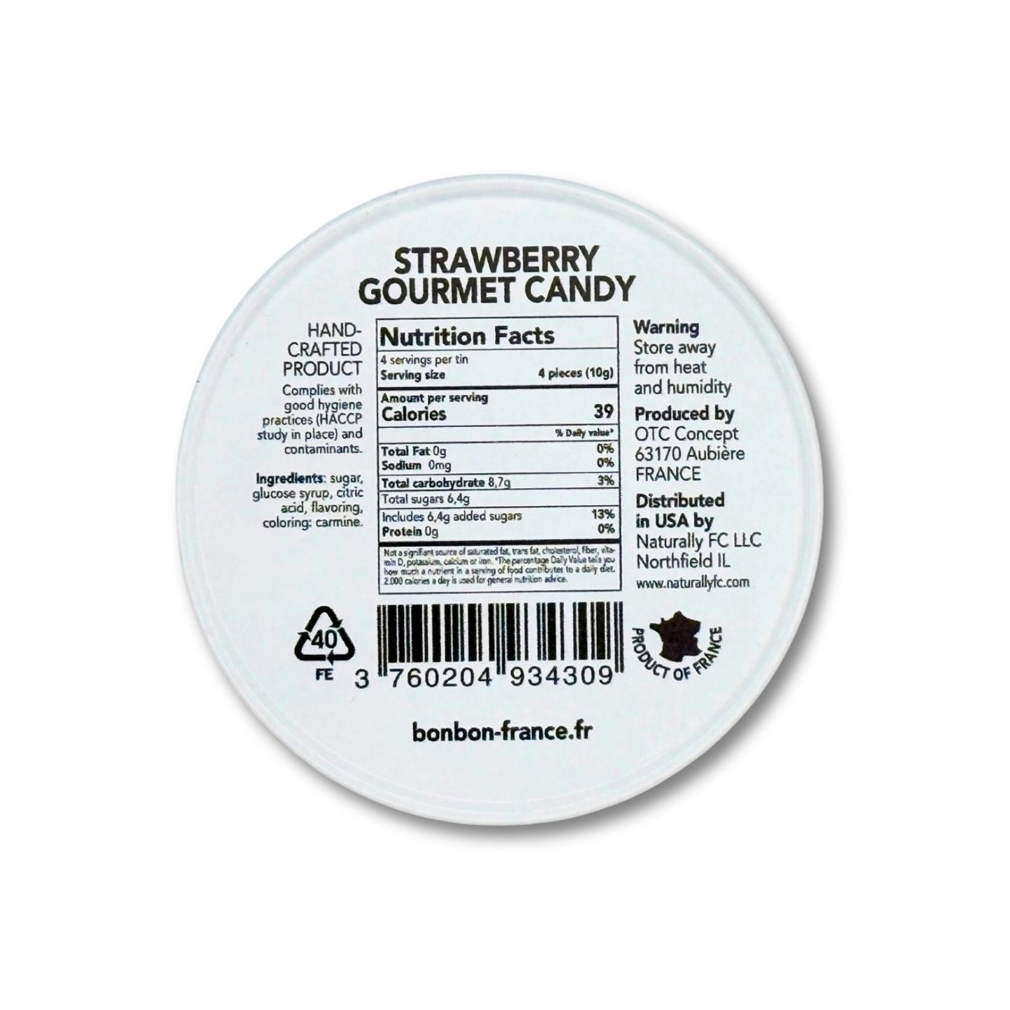 Saint-Ange French Strawberry Candies