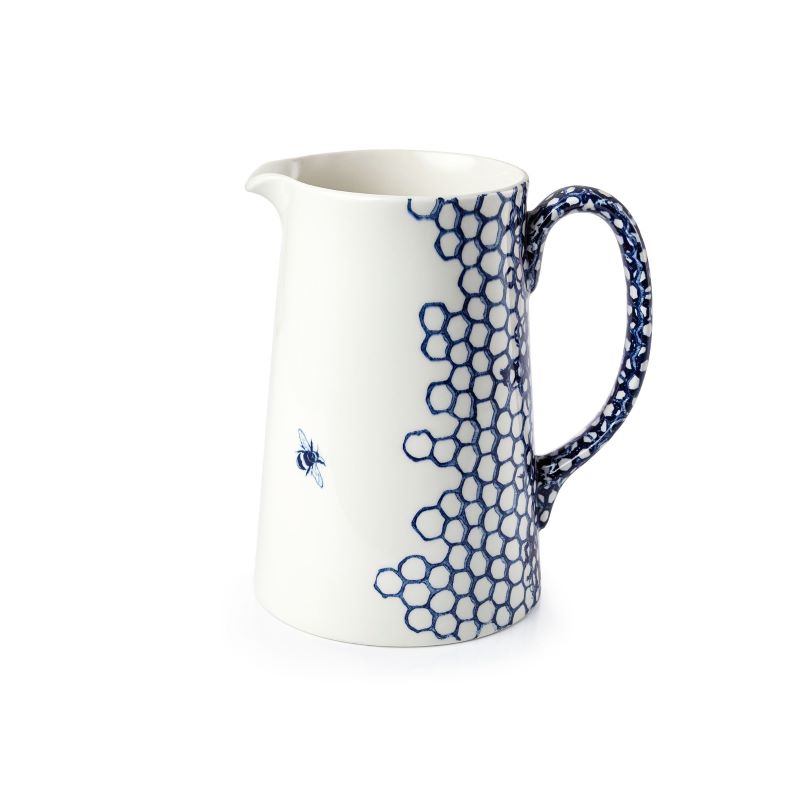 Blue Pollen Large Tankard Jug