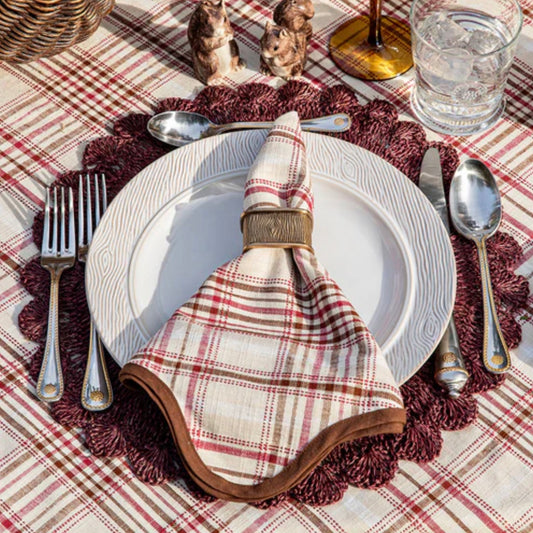 Harvest Tartan Napkin Set/4