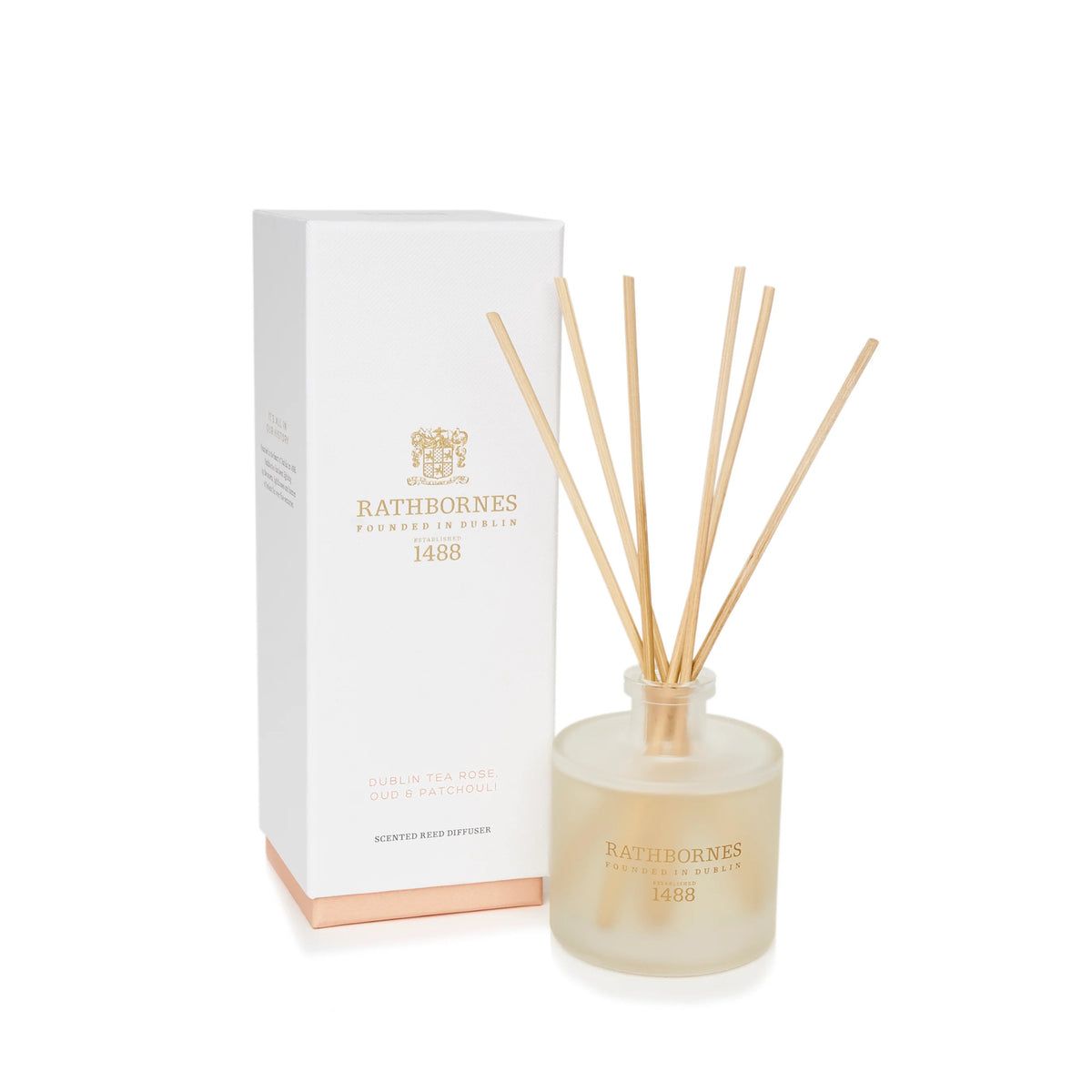 Dublin Tea Rose, Oud & Patchouli Reed Diffuser