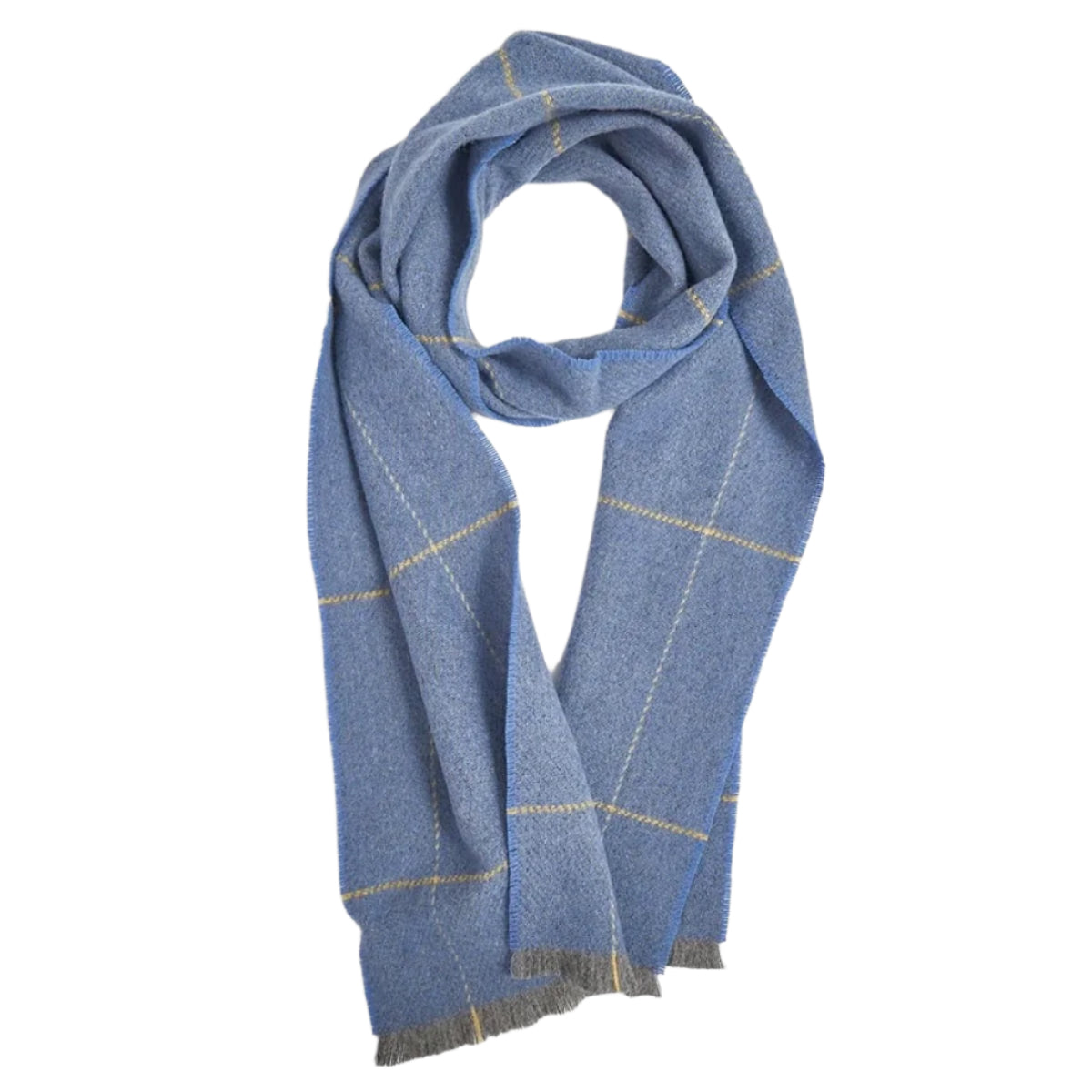Cushendale Lambswool Turra Scarf - Blue