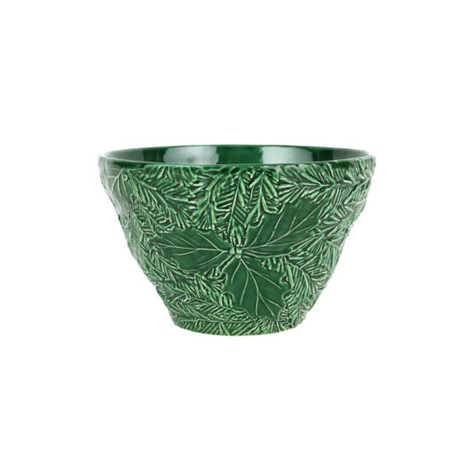 VIETRI Lastra Holiday Green Figural Small Deep Bowl