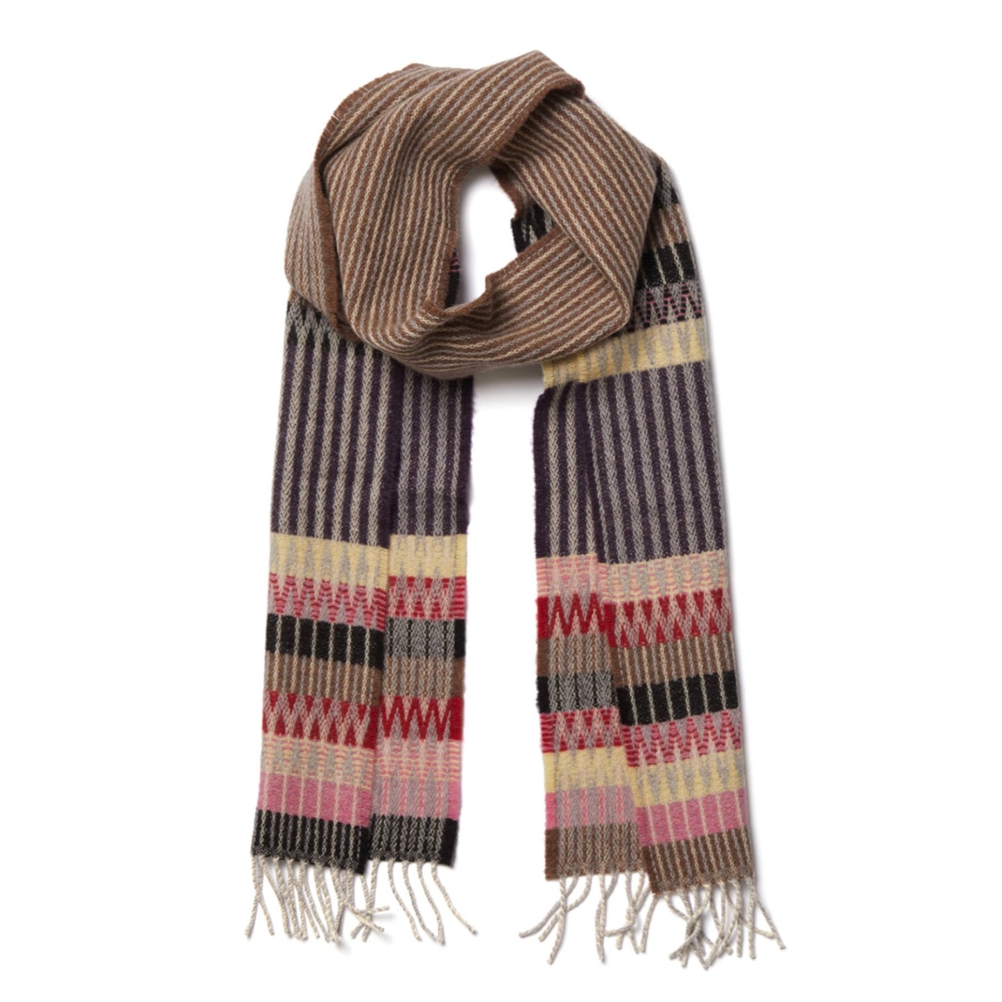 Wallace Sewell Edera Mouse Lambswool Texture Scarf