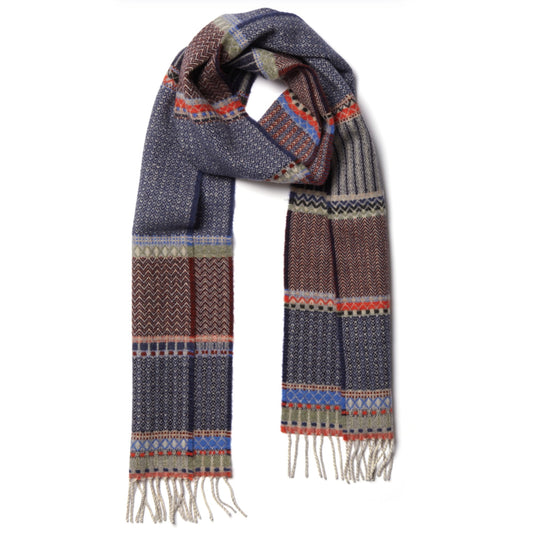 Wallace Sewell Cassia Fossil Lambswool Pattern Scarf