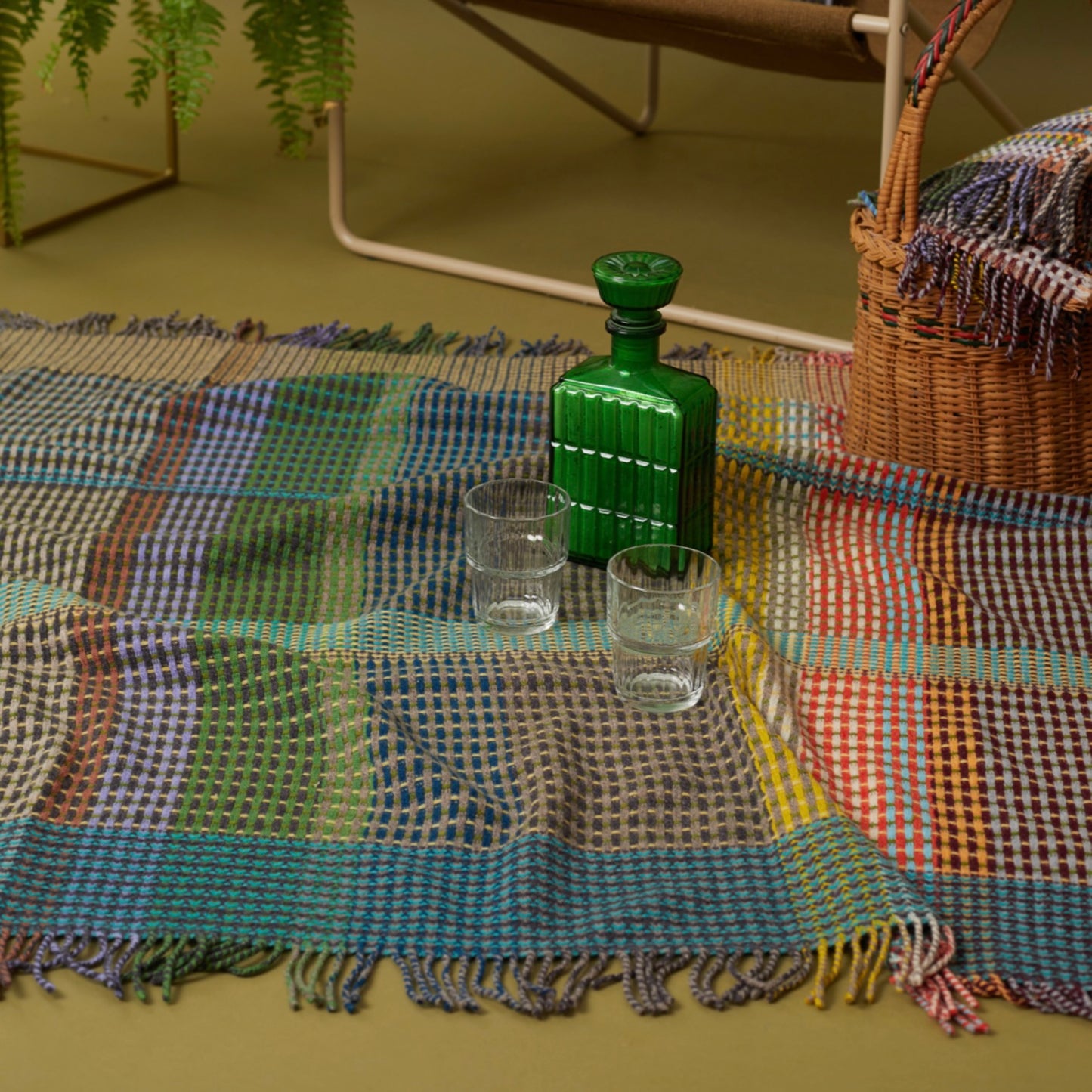 Wallace Sewell Hertha Basket Weave Throw - Small
