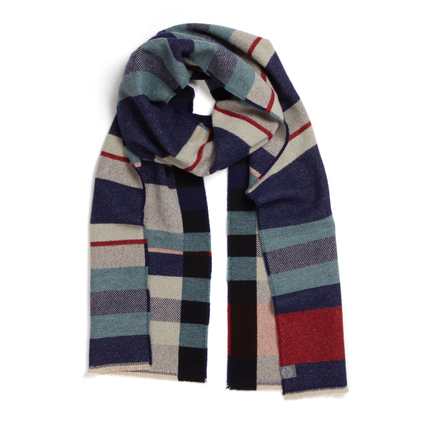 Wallace Sewell Indigo Stolzl Bauhaus Wrap Scarf