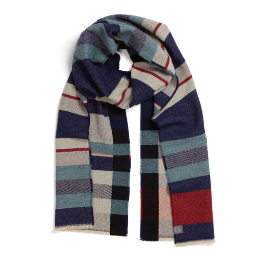 Wallace Sewell Indigo Stolzl Bauhaus Wrap Scarf