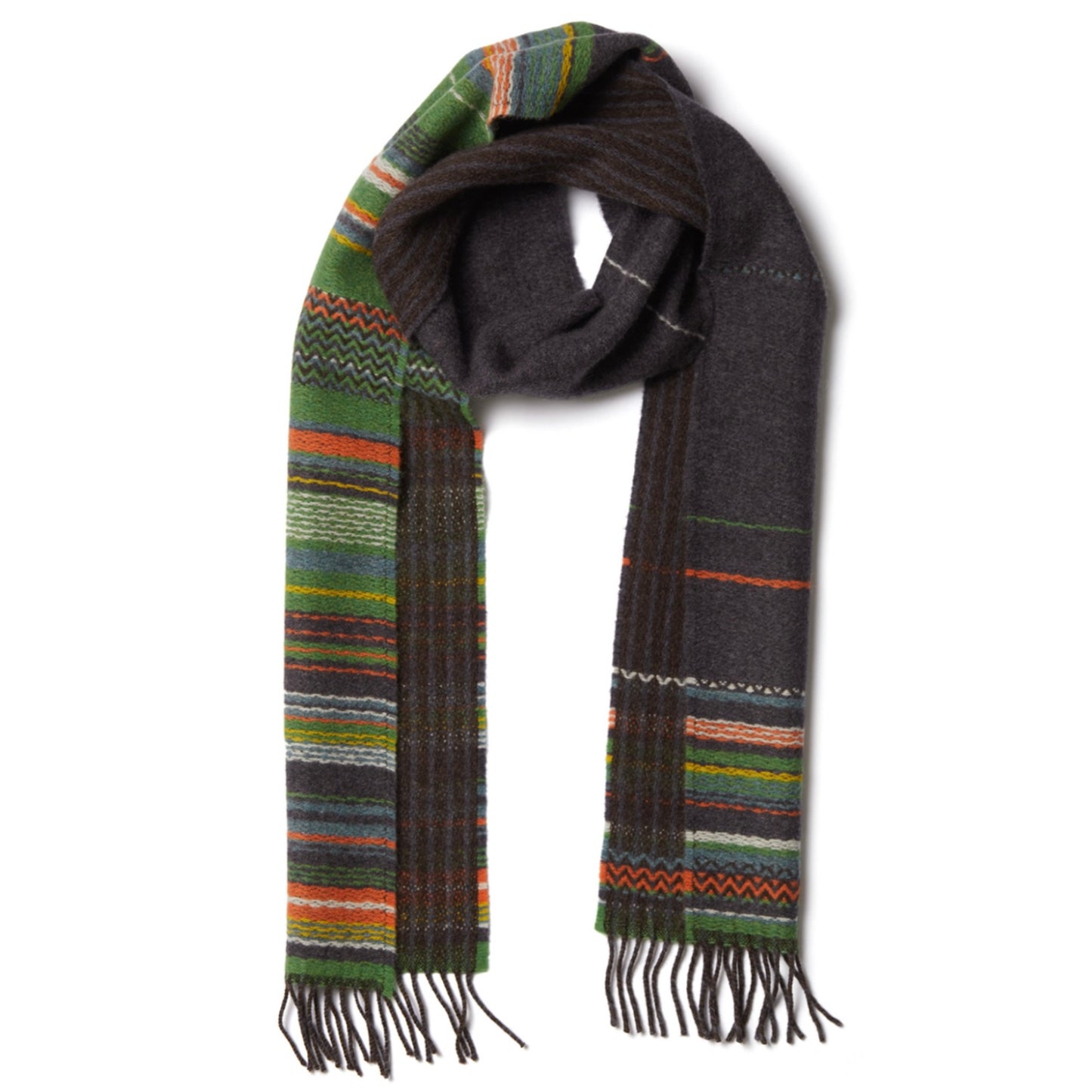 Wallace Sewell Lavanda Maze Lambswool Stripe Scarf