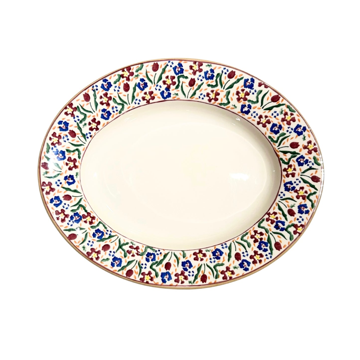 Nicholas Mosse Wildflower Meadow Small Oval Serving Dish - Retired