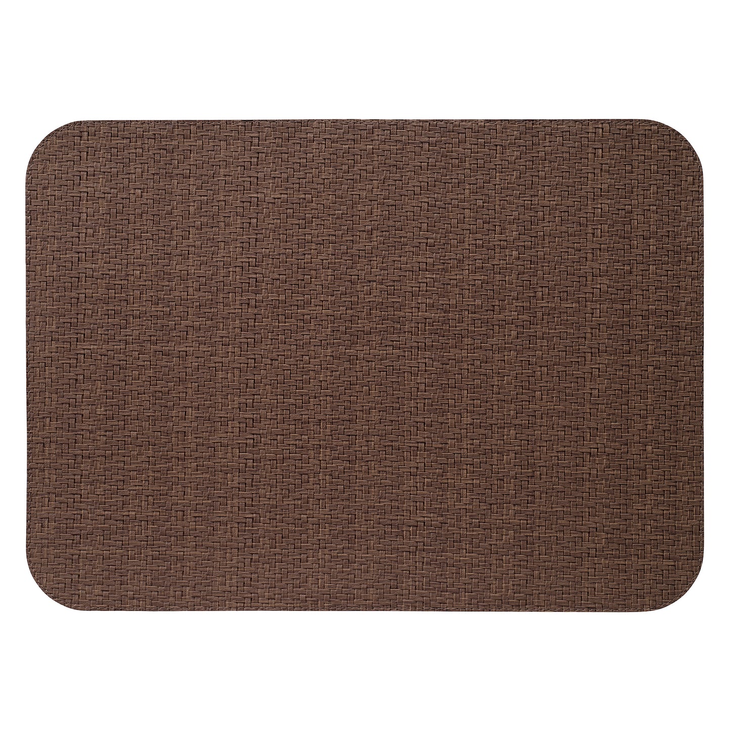 Wicker Chocolate Oblong Placemat Set/4