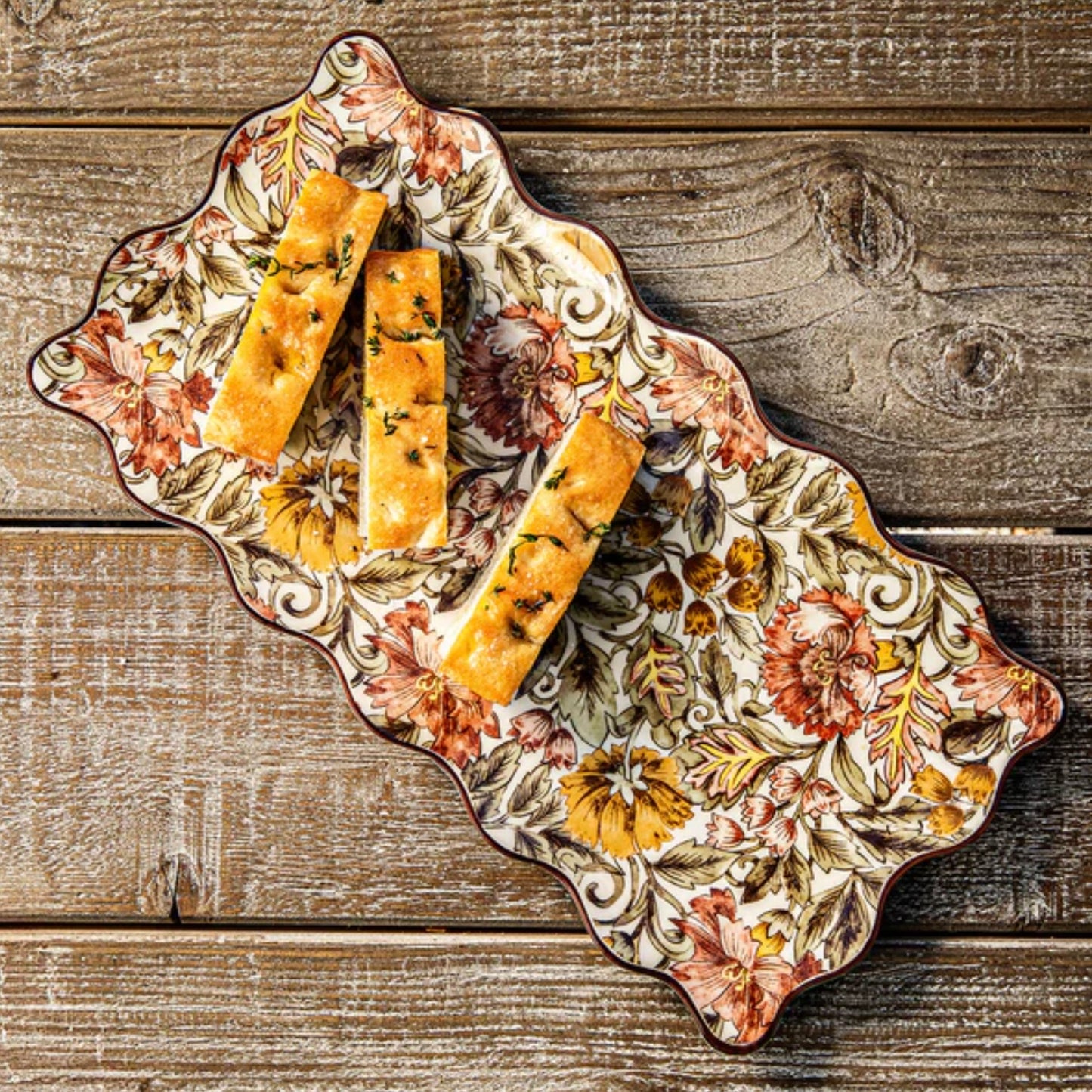 Juliska Willa 16" Hostess Tray - Amber