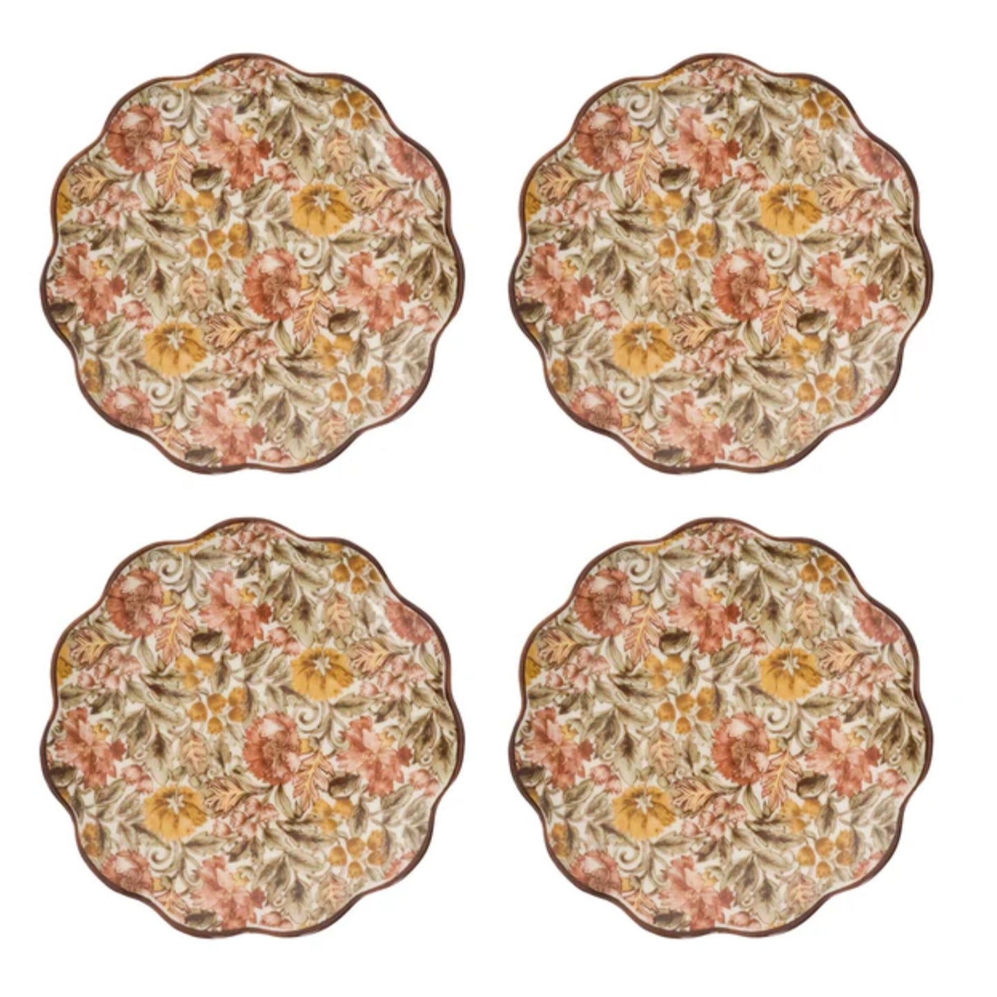 Juliska Willa Cocktail Plate Set/4 - Amber