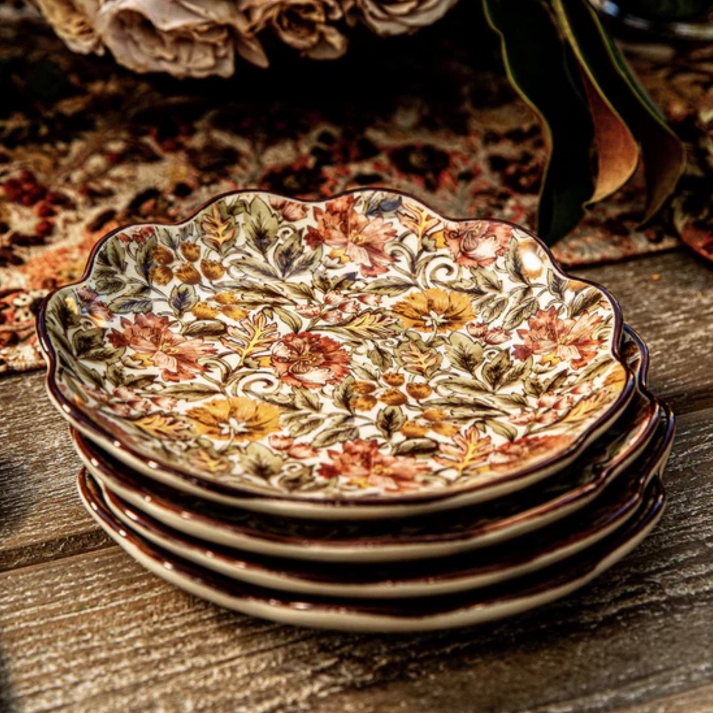 Juliska Willa Cocktail Plate Set/4 - Amber