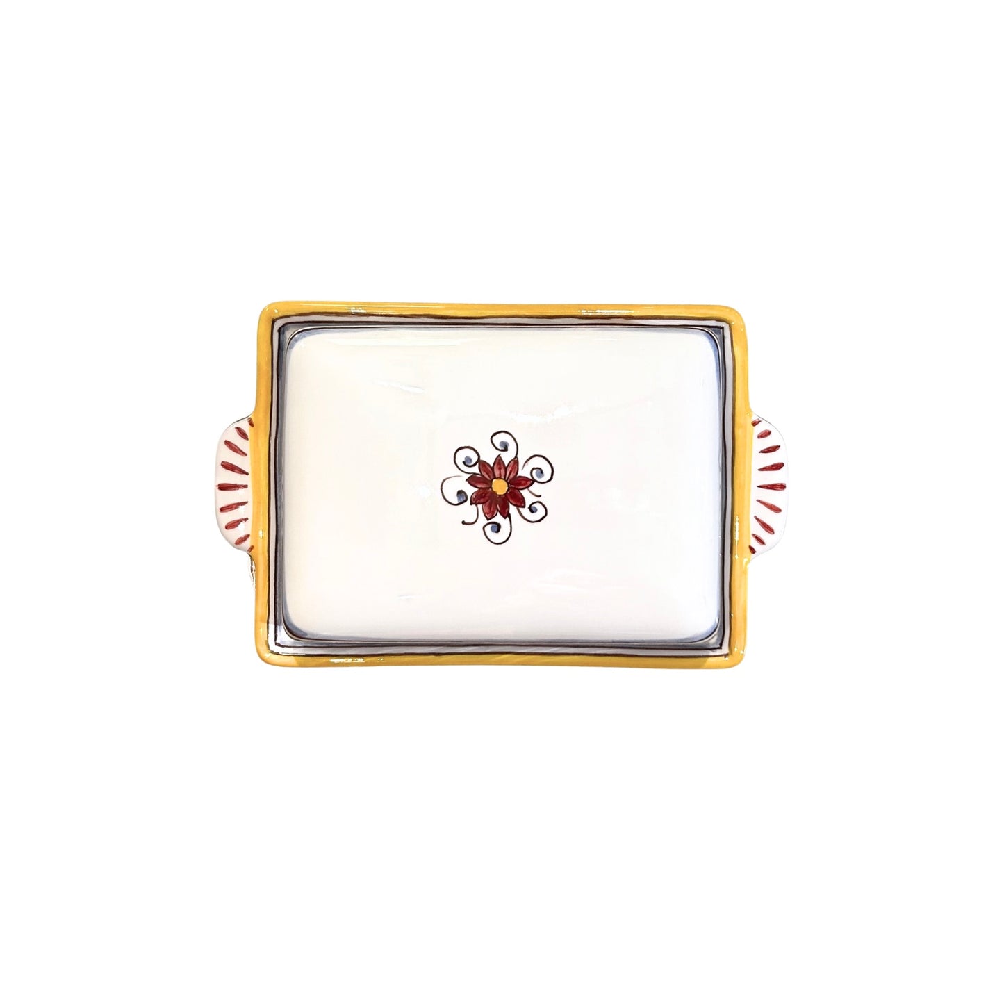 Ubaldo Grazia Foglie Fruta Butter Dish